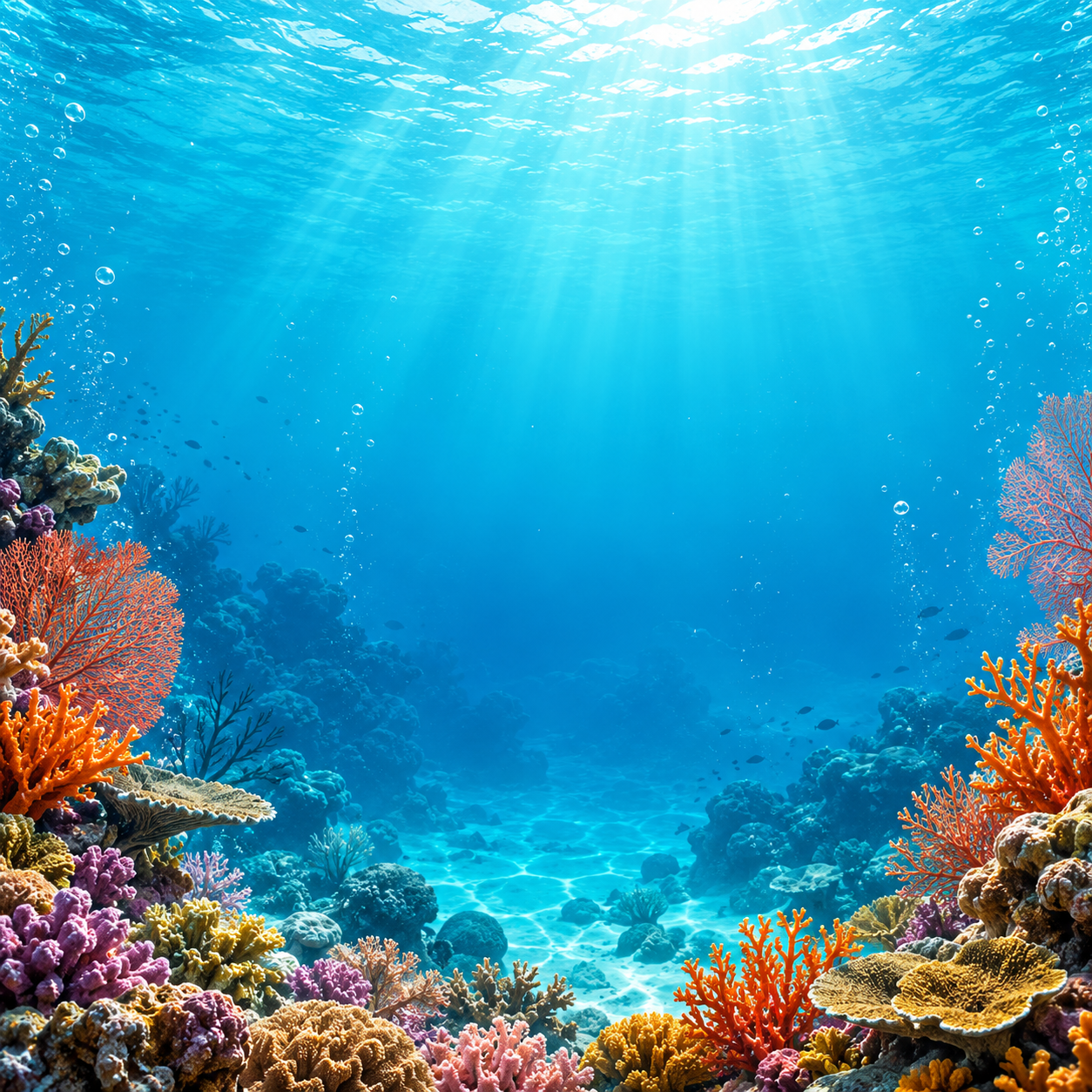 Underwater coral background