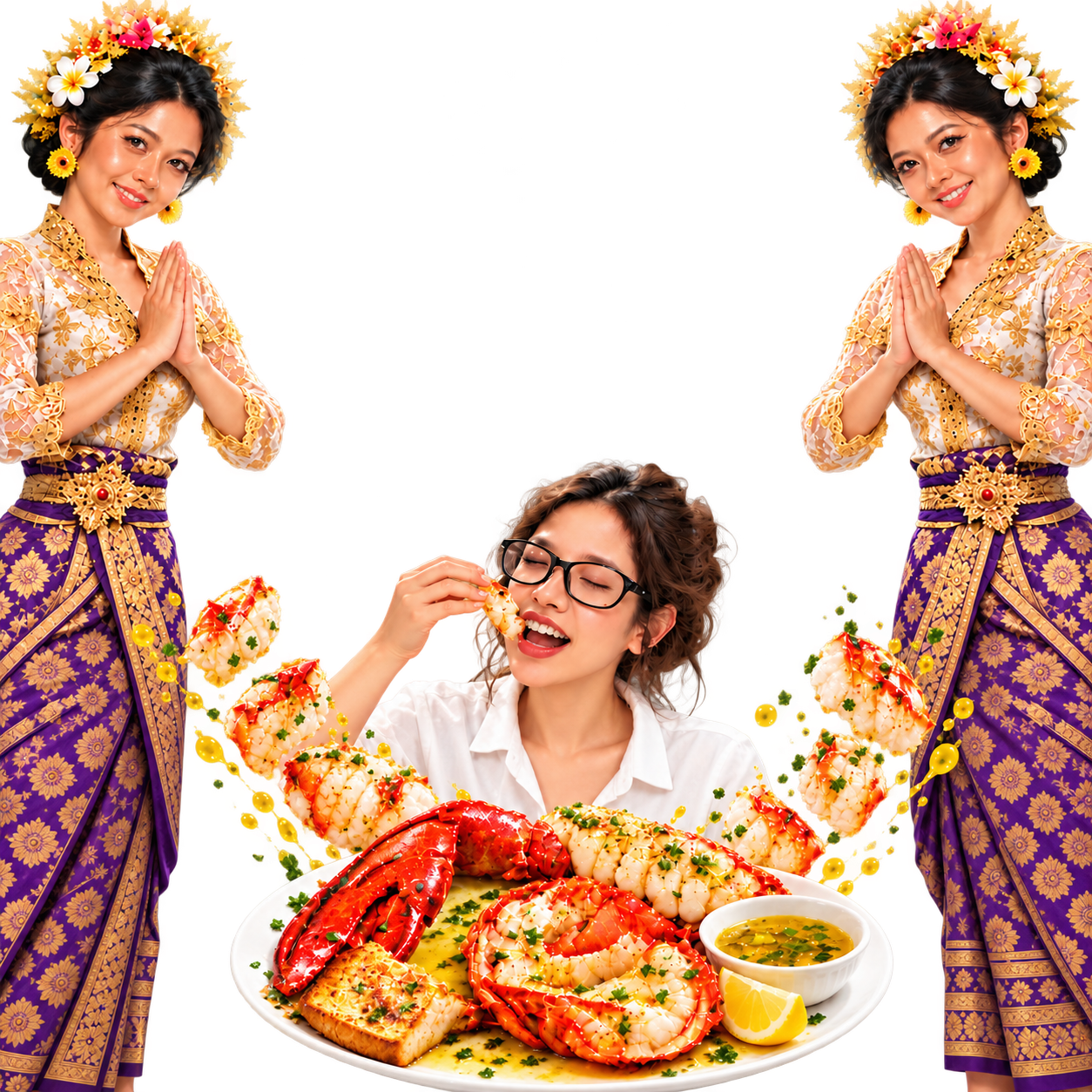 Balinese welcome and seafood dining